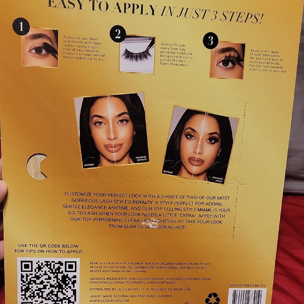 Lilly Lashes Royalty & Miami Set with Adhesive - Picture 2 of 5